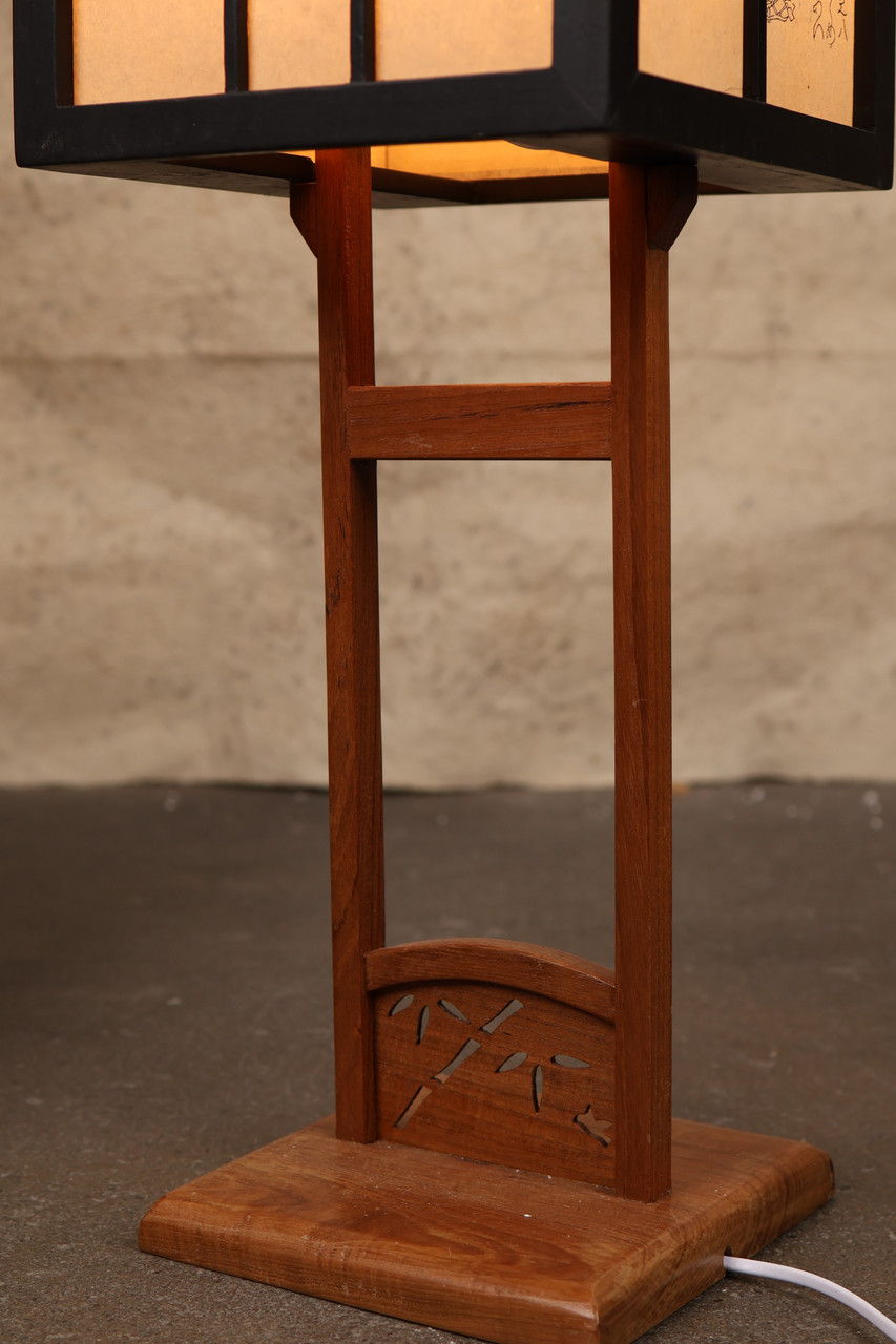 Japanese style wooden lantern