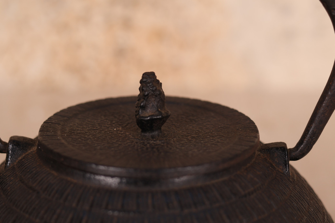 Vintage Japanese Tetsubin Iron Kettle (23O460-1)