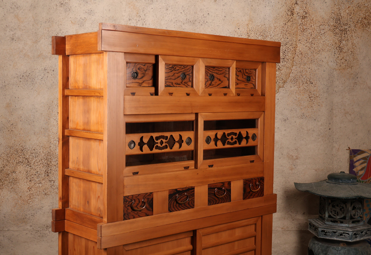 Antique Japanese Kitchen Chest (Mizuya Tansu 