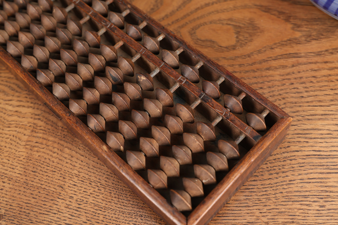 Antique Japanese Wooden Abacus Calculator — 1920, Taisho Era (SKU: 25M ...