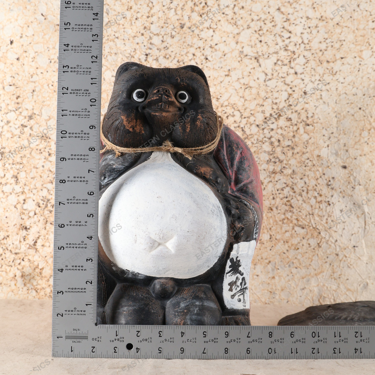 Ｋ－ｔａｎｕｋｉ Antique Japanese Tanuki Raccoon — Pottery, 1910, Meiji Era (SKU