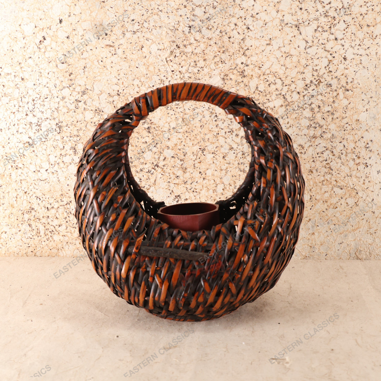 Vintage Japanese Basket — Bamboo, 1950, Showa Era (SKU: 25S-708