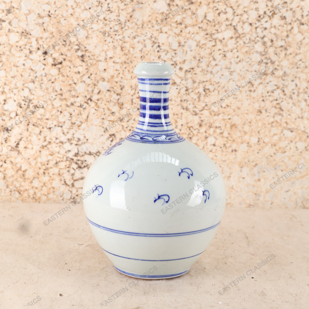 Antique Japanese Sake Bottle — Ceramic, 1920, Taisho Era (SKU: 25S