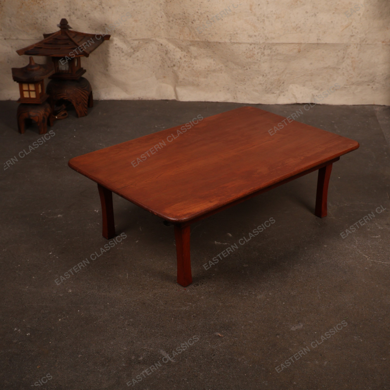 昔の折りたたみ式テーブル Vintage Japanese Folding Table — Wood, 1950, Showa Era (SKU: 25S