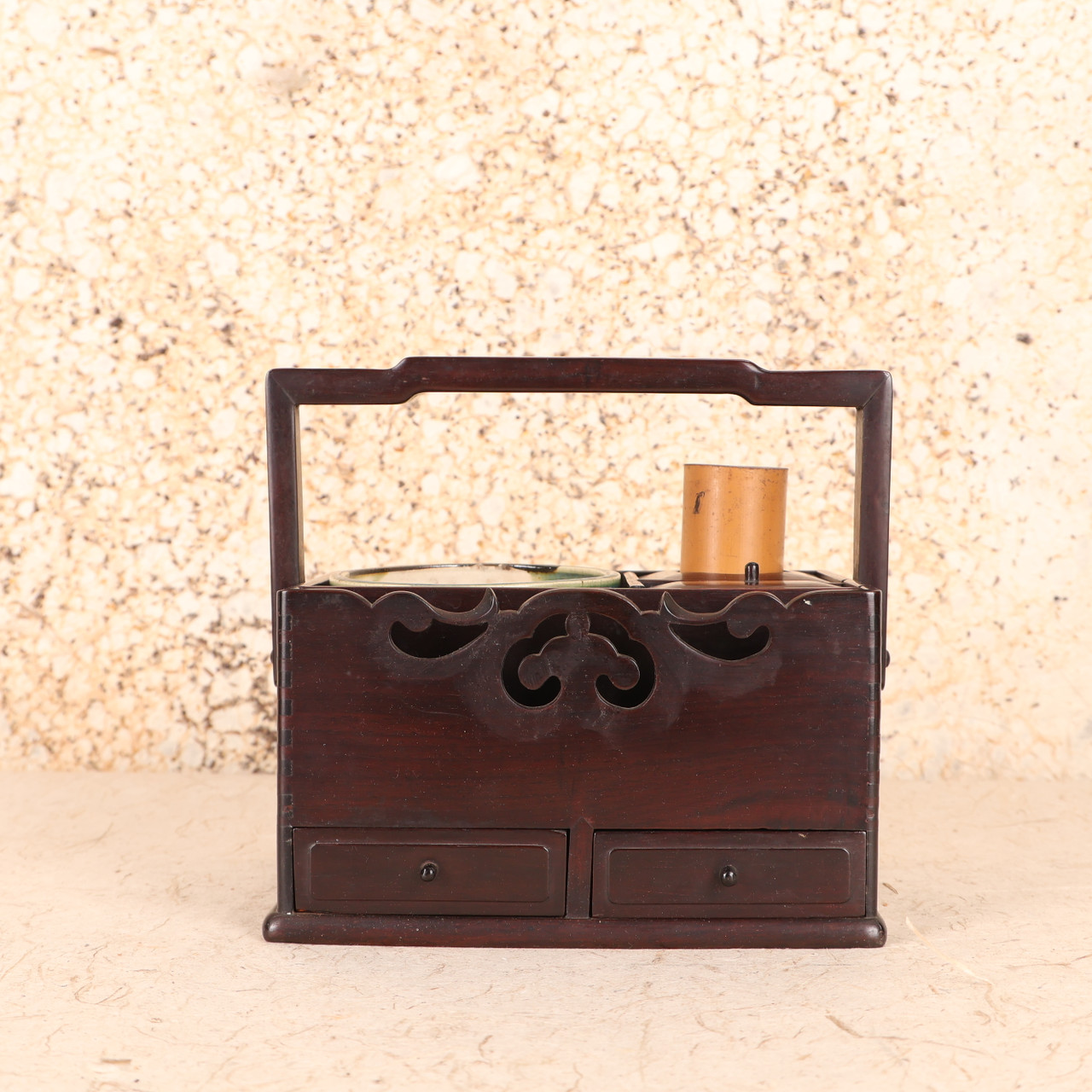 yokobe1009ページ①昭和レトロボックス②メリーボンボンボックス他 Vintage Japanese Tabako-bon Ashtray (Tobacco box) — Wood (SKU: 25S