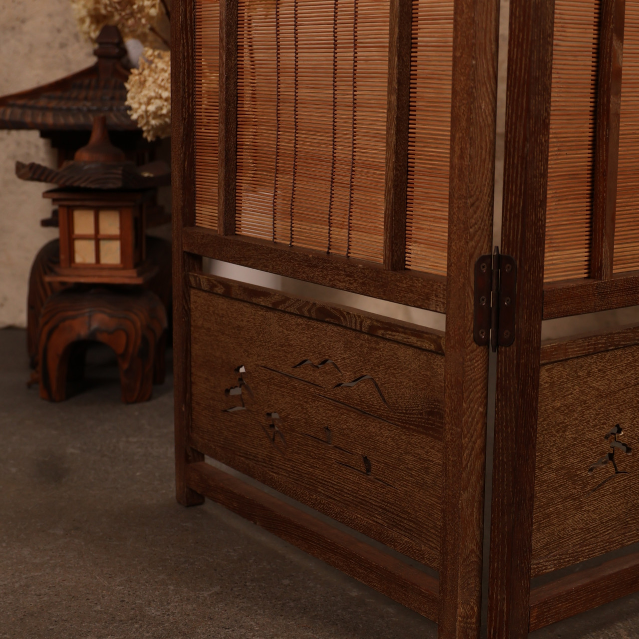 Japanese Tsuitate Divider 4 Panel Screen (472)