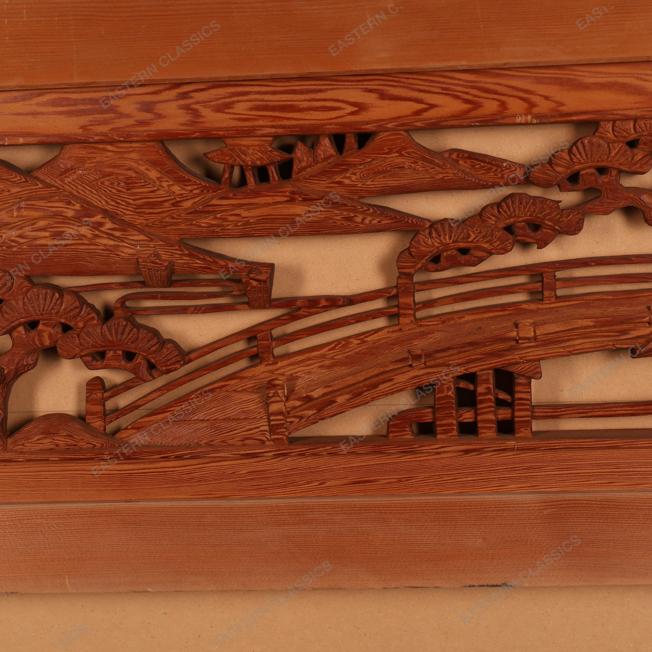 Antique Japanese Ranma (Transom Panel) — Hand-Carved Architectural Wood ...