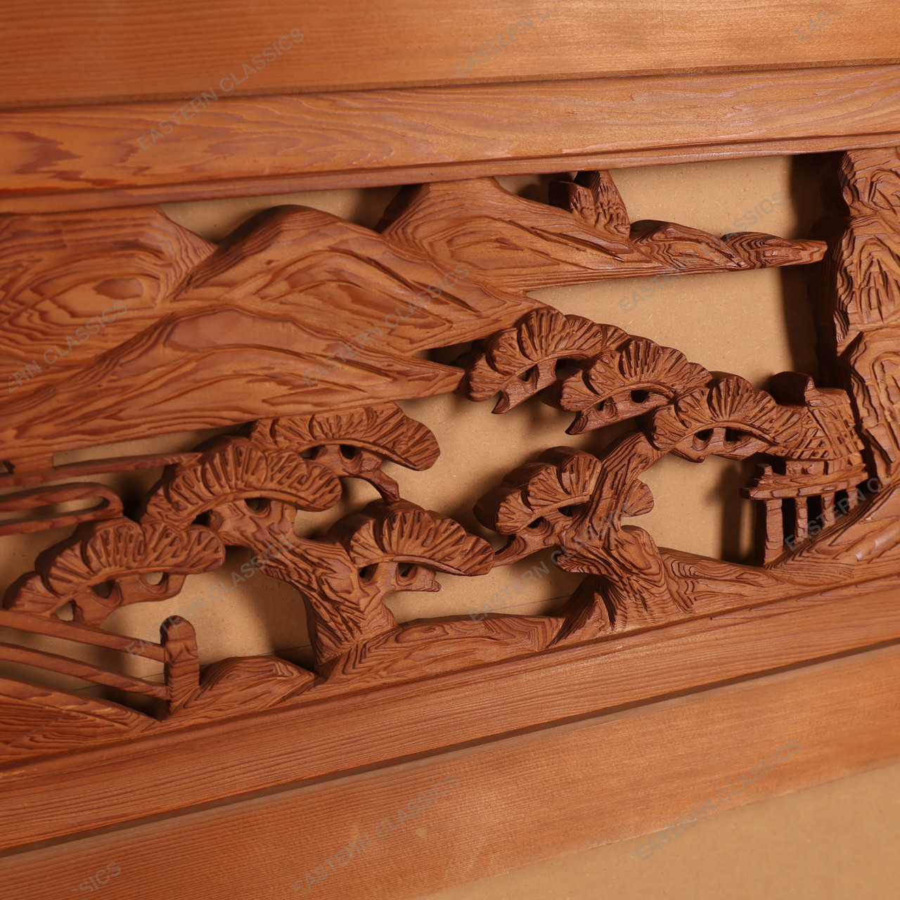 Antique Japanese Ranma (Transom Panel) — Hand-Carved Architectural Wood ...