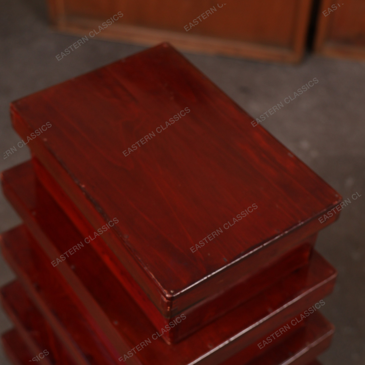 Antique Japanese Lacquer Nesting Box Kiri Dame — Wood, 1920s, Taisho ...