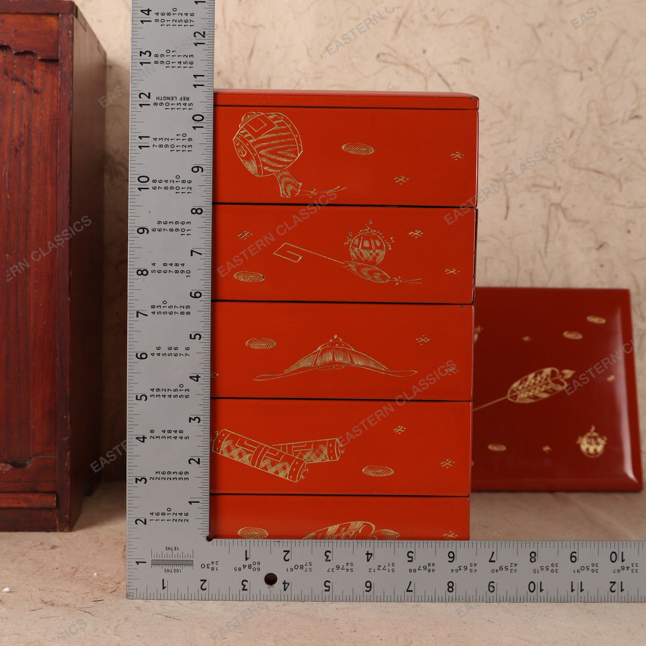 Vintage Japanese Jubako Tiered Food Box - 1920s Taisho Era (25D-275 ...