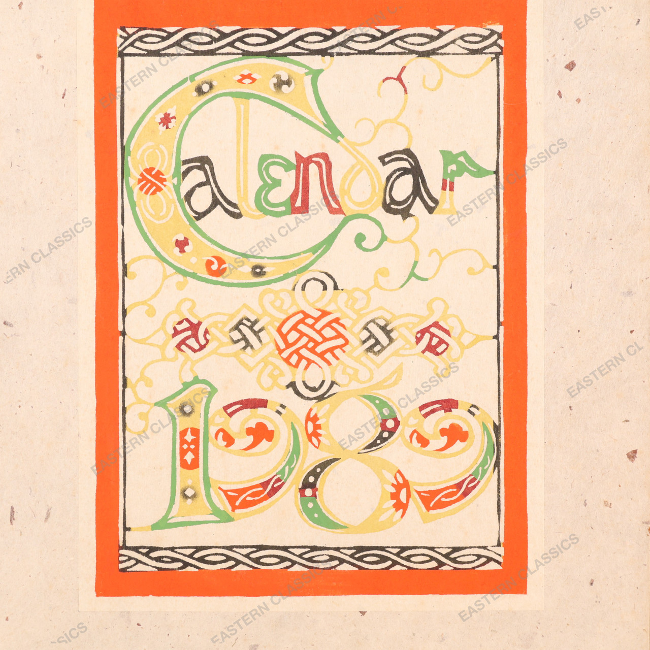 Vintage Japanese Calendar — Paper, 1989, Showa Era (SKU: 26M