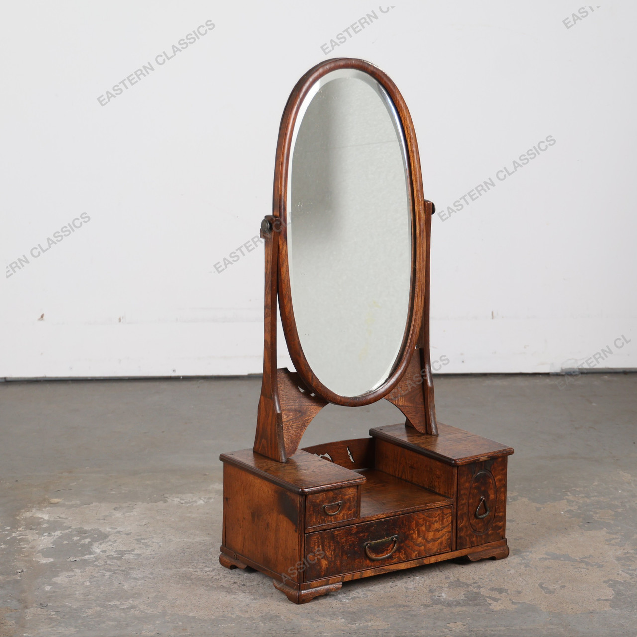 japanese style dressing table Antique Kyodai - 1920s Taisho Era (25D-196-4) soft olive green dress