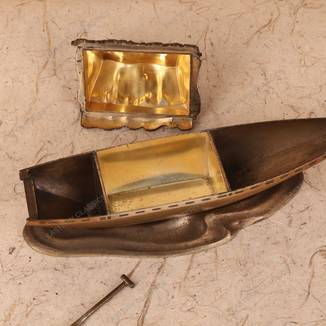 Vintage Japanese Boat Shape Box - 1940s Showa Era (25D-296) - Eastern ...