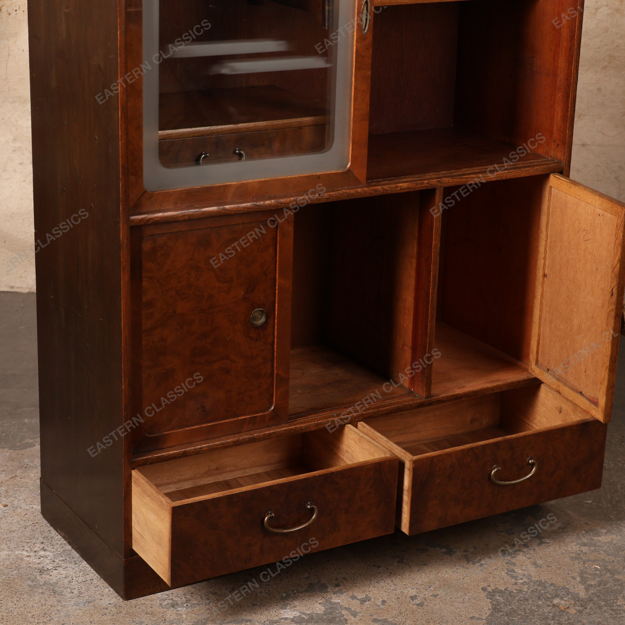 Antique Japanese Cha Tansu Tea Chest, 1927 - 1945 (Early Showa