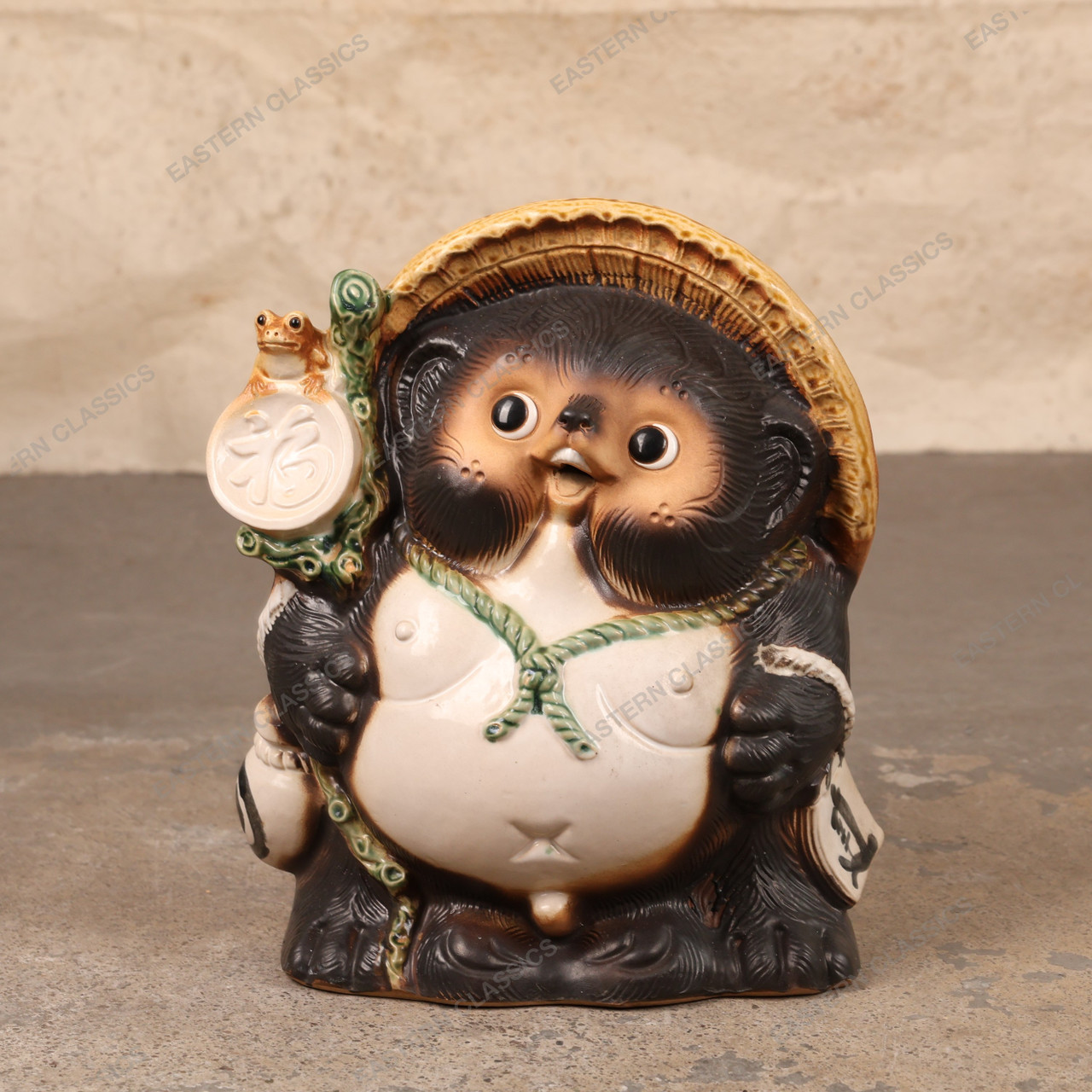 Vintage Japanese Shigaraki Tanuki Statue, 1990 - 2018 (Heisei