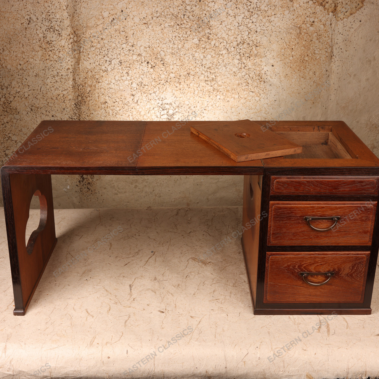 Antique Japanese Chabudai Folding Table, 1927 - 1945 (Early Showa