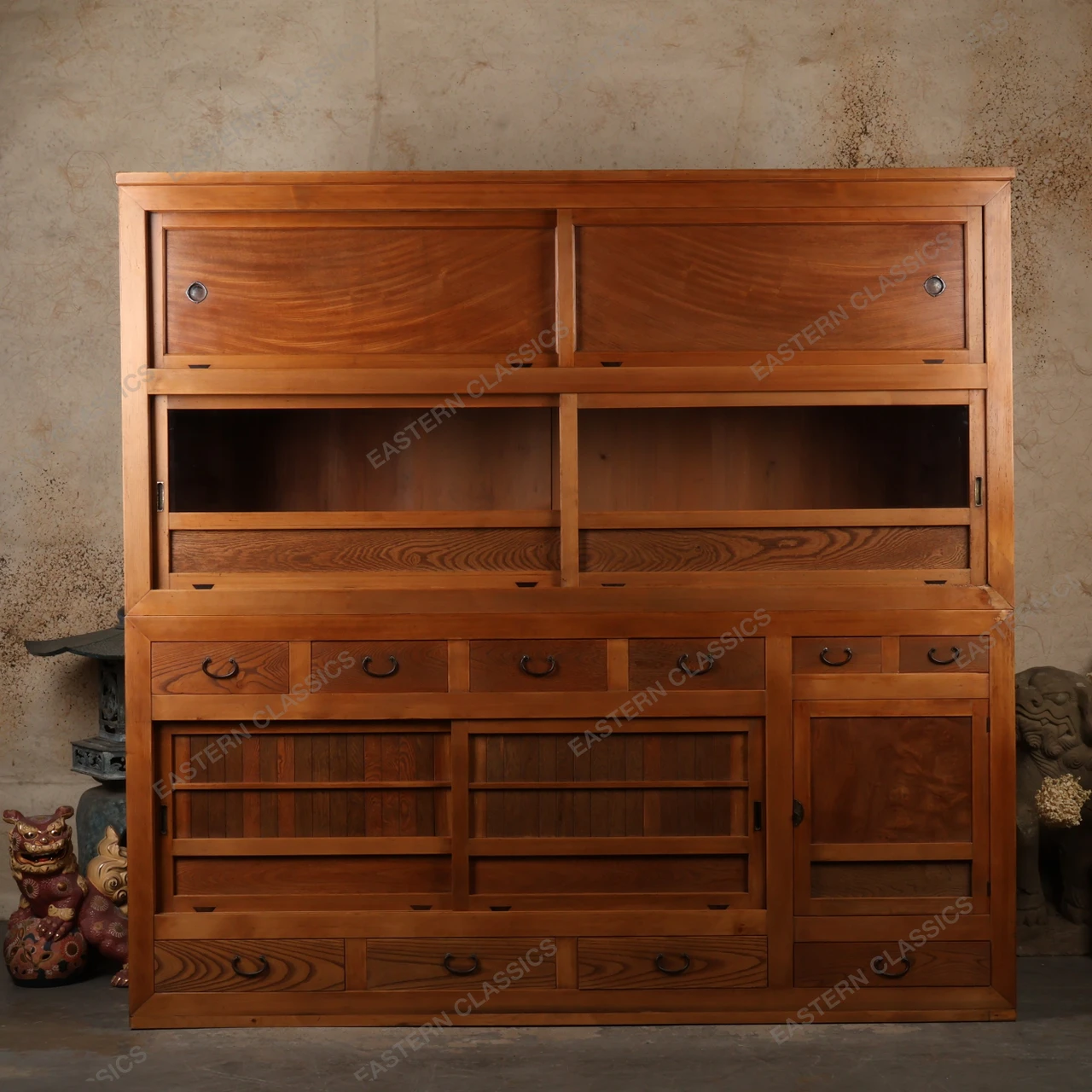Antique Japanese Mizuya-Dansu Storage Cabinet, Taisho 1912-1926