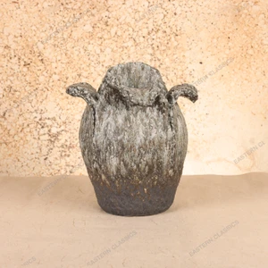 Vintage Japanese Ceramic Tsubo Vessel, Heisei 1990-2018 | SKU: 26J-0845-1 - 1