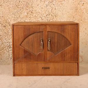 Vintage Japanese Tabletop Storage Chest, Early Showa 1927-1945 | SKU: 26J-0437 - 1