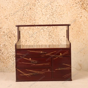 Vintage Japanese Tea Chest with Drawers, Late Showa (1966-1989) | SKU: 26J-0770 - 1