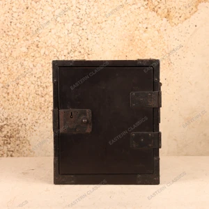 Antique Japanese Chokin Bako Merchant Safe Box, Taisho 1912-1926 | SKU: 26J-0272 - 1