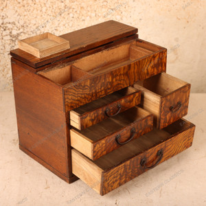 Vintage Japanese Haribako Sewing Chest, Early Showa 1927-1945 | SKU: 26J-0513 - 2