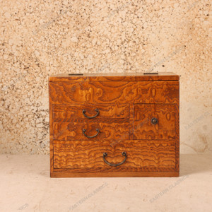 Vintage Japanese Haribako Sewing Chest, Early Showa 1927-1945 | SKU: 26J-0700 - 1