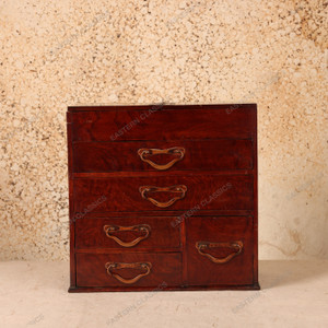 Vintage Japanese Haribako Sewing Chest, Early Showa 1927-1945 | SKU: 26J-0777-1 - 1