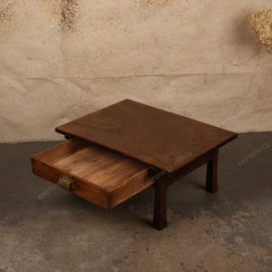 Antique Japanese Chabudai Low Table with Drawer, Taisho Era 1912-1926 | SKU: 26J-0742 - 2