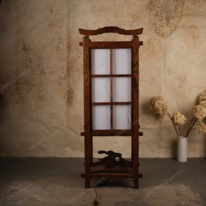 Vintage Japanese Andon Floor Lamp, Late Showa 1966-1989 | SKU: 26J-0454 - 1