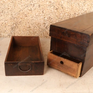 Antique Japanese Fubako Letter Box with Interior Drawer and Hidden Compartment, Meiji Period, 1868-1911 - 2
