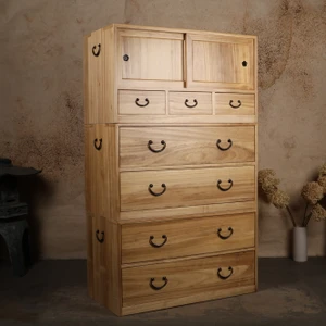 Japanese style 3 section clothing chest. (KB13)