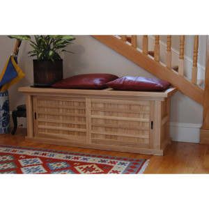 Japanese Geta Bako Entry Bench Chest (WCB7) - 2