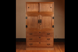 Vintage Japanese Kimono Kannon Biraki Tansu 3 Section (22S-A5)