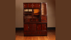 Vintage Japanese Cha Tansu 2 Section (22S-C2)