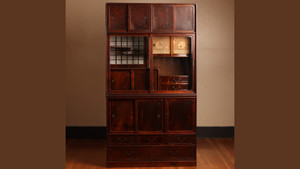 Vintage Japanese Cha Tansu 2 Section (22S-C11)