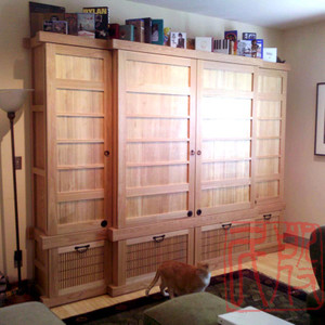 Japanese tansu style CD library 050101