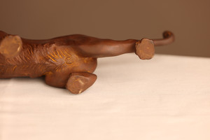 Vintage Japanese Okimono Figurine Bronze Tiger