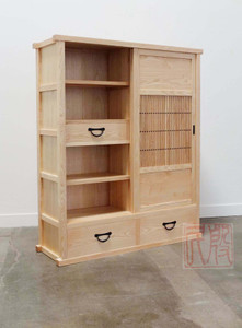 Japanese tansu style book chest 130111