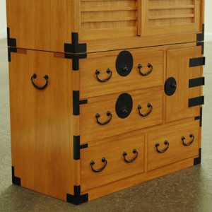 Japanese tansu style book chest 120102 Japanese tansu style book chest 120102