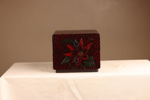 Japanese Lacquer Drawers Box Kamakura Carving (22S52-13)