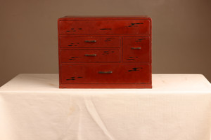 Vintage Japanese Sewing Box / Haribako (22S59-7)