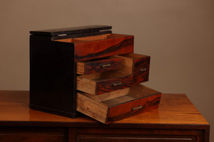 Vintage Japanese Sewing Box / Haribako (22S56-4)