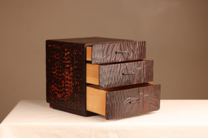 Vintage Japanese Sewing Box / Haribako (22S-76-7)