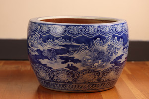 Antique Japanese Seto Hibachi (22S-103)