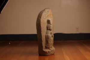 Antique Japanese Buddhist Stone Jizo Edo (22S-107)