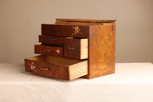 Vintage Japanese Sewing Box / Haribako (22S16-1)