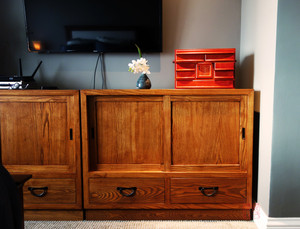 Japanese Tansu Style Wardrobe 150407