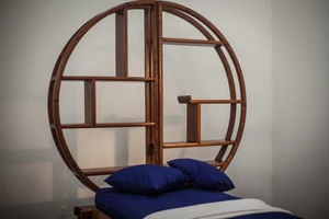 Japanese Style Curio Shelf Headboard Custom-Order Reference - 1