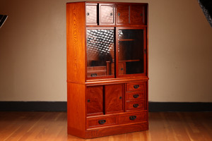 Authentic Japanese Cha Tansu Tea Chest 2 Section (23F-C19)